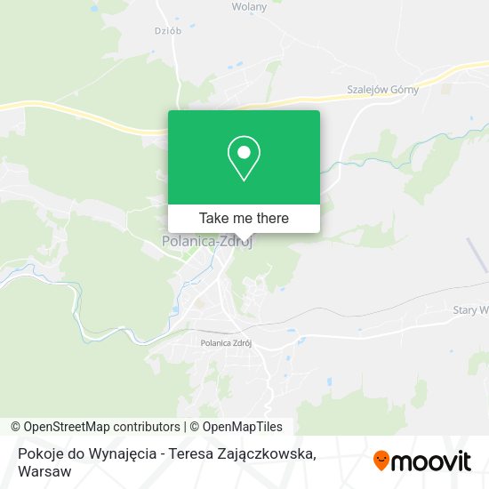 Pokoje do Wynajęcia - Teresa Zajączkowska map