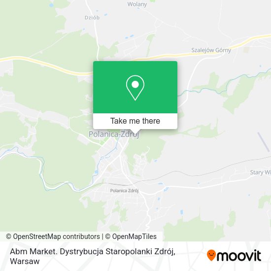 Abm Market. Dystrybucja Staropolanki Zdrój map