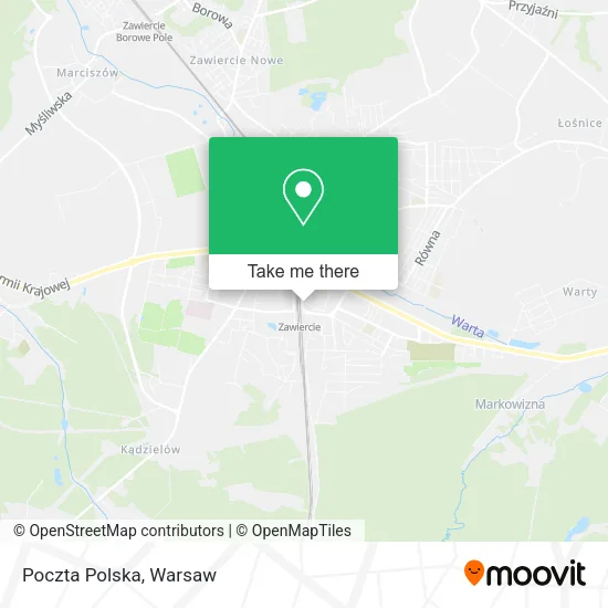 Карта Poczta Polska