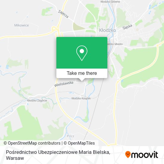 Pośrednictwo Ubezpieczeniowe Maria Bielska map