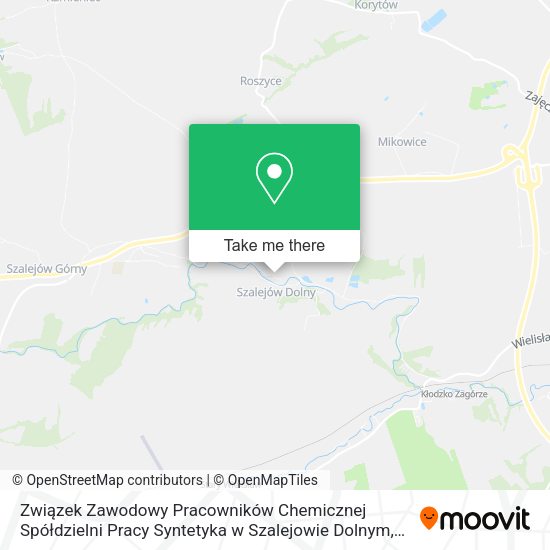 Związek Zawodowy Pracowników Chemicznej Spółdzielni Pracy Syntetyka w Szalejowie Dolnym map