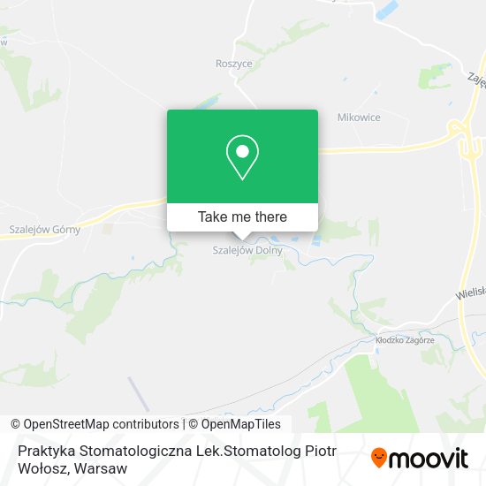 Praktyka Stomatologiczna Lek.Stomatolog Piotr Wołosz map