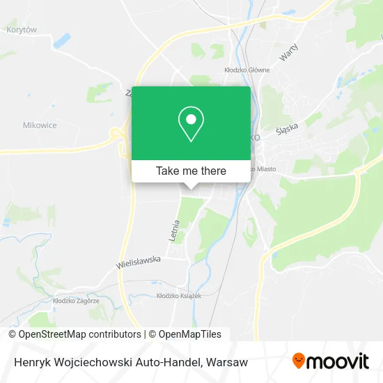 Карта Henryk Wojciechowski Auto-Handel