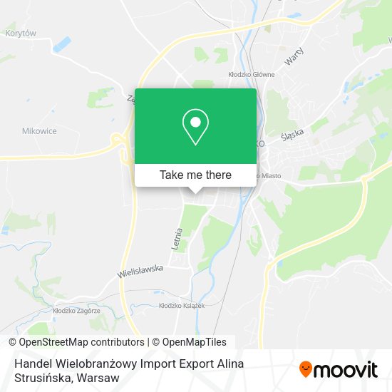 Handel Wielobranżowy Import Export Alina Strusińska map