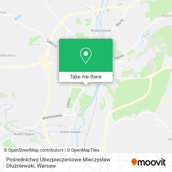 Pośrednictwo Ubezpieczeniowe Mieczysław Dłużniewski map