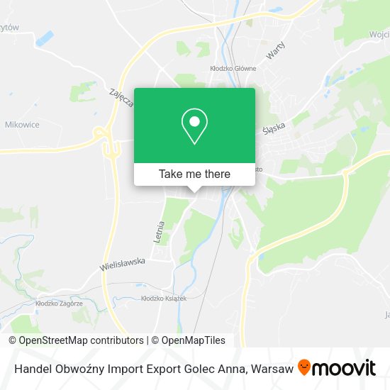 Handel Obwoźny Import Export Golec Anna map