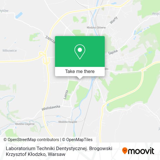 Laboratorium Techniki Dentystycznej. Brogowski Krzysztof Kłodzko map