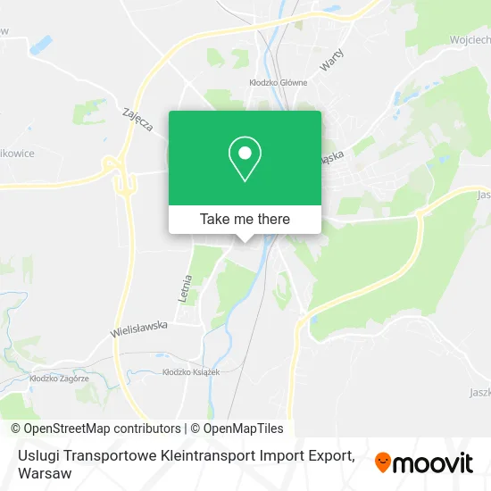 Карта Uslugi Transportowe Kleintransport Import Export