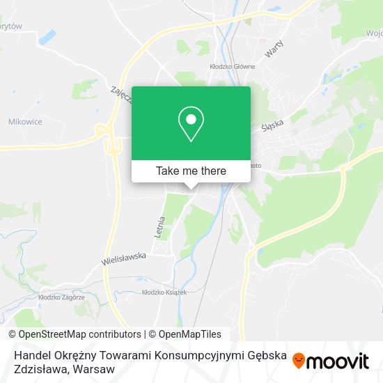 Handel Okrężny Towarami Konsumpcyjnymi Gębska Zdzisława map