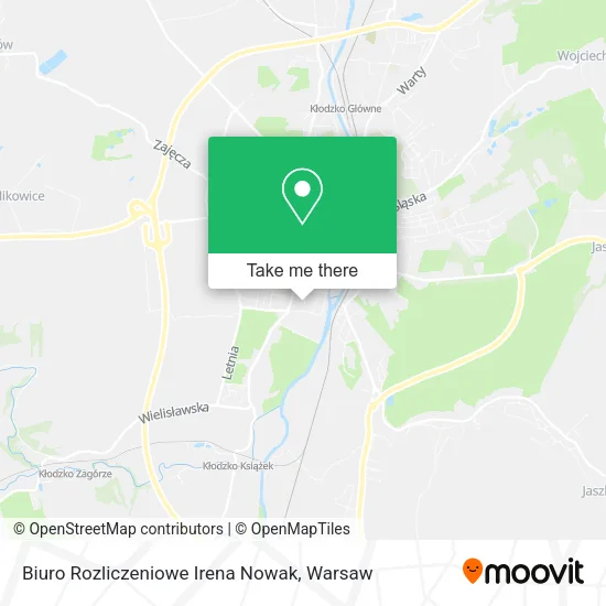 Карта Biuro Rozliczeniowe Irena Nowak