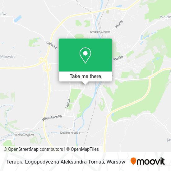 Terapia Logopedyczna Aleksandra Tomaś map