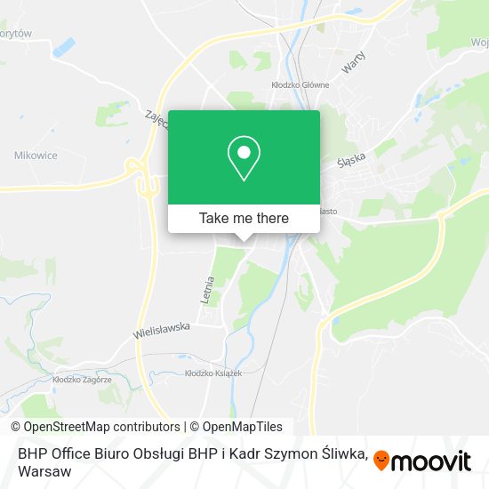 BHP Office Biuro Obsługi BHP i Kadr Szymon Śliwka map