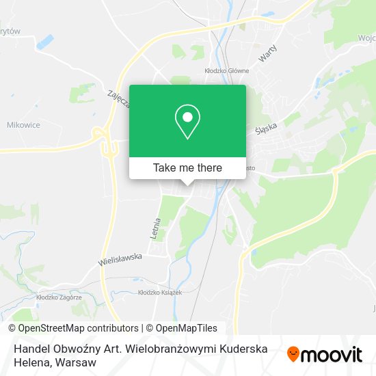 Handel Obwoźny Art. Wielobranżowymi Kuderska Helena map