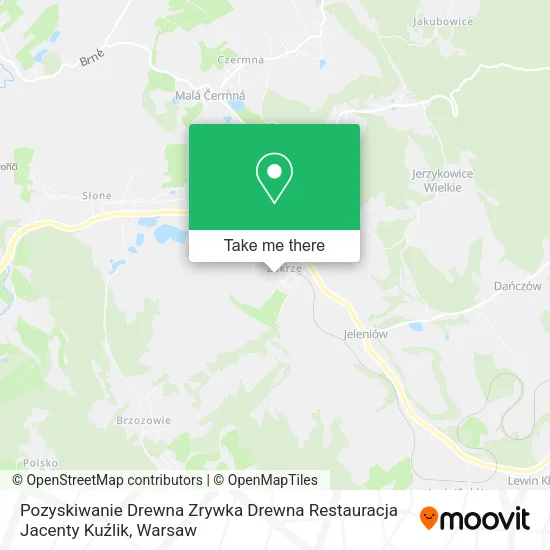Карта Pozyskiwanie Drewna Zrywka Drewna Restauracja Jacenty Kuźlik