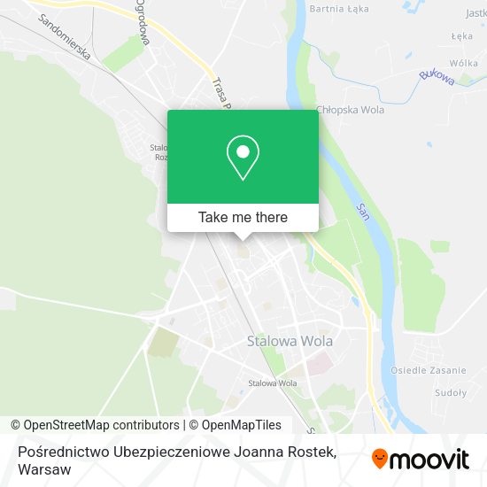 Карта Pośrednictwo Ubezpieczeniowe Joanna Rostek