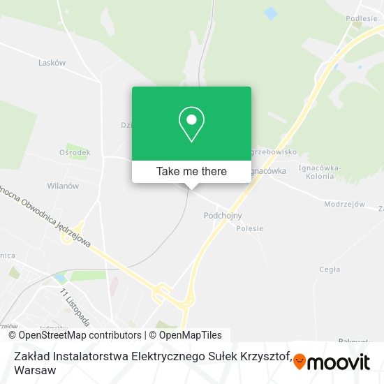 Zakład Instalatorstwa Elektrycznego Sułek Krzysztof map