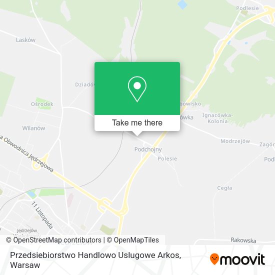 Przedsiebiorstwo Handlowo Uslugowe Arkos map