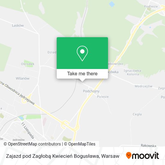 Zajazd pod Zagłobą Kwiecień Bogusława map