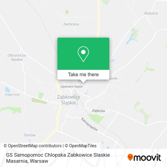 GS Samopomoc Chlopska Zabkowice Slaskie Masarnia map