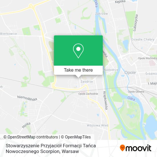 Stowarzyszenie Przyjaciół Formacji Tańca Nowoczesnego Scorpion map