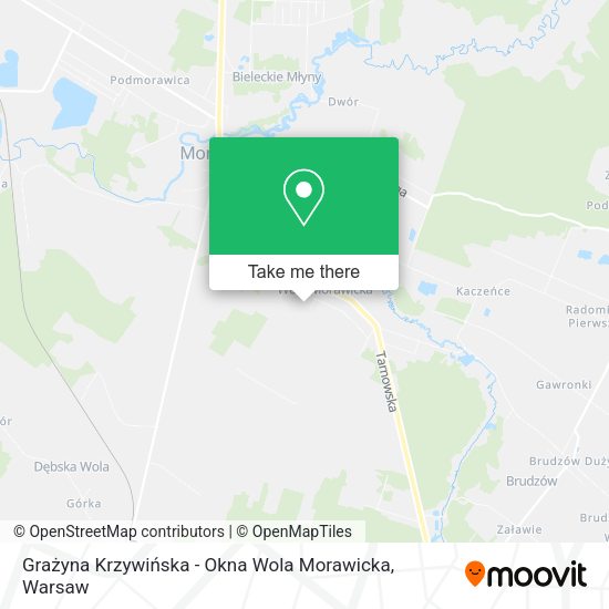 Grażyna Krzywińska - Okna Wola Morawicka map