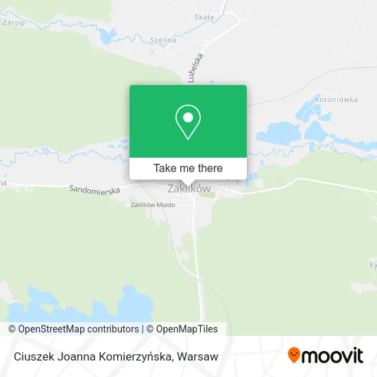 Ciuszek Joanna Komierzyńska map