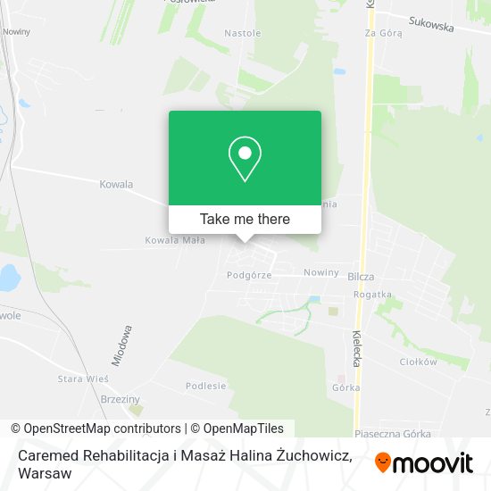 Caremed Rehabilitacja i Masaż Halina Żuchowicz map