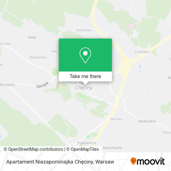 Apartament Niezapominajka Chęciny map