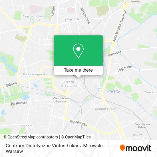 Centrum Dietetyczne Victus Łukasz Mirowski map