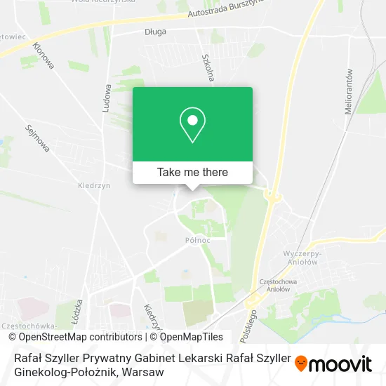 Карта Rafał Szyller Prywatny Gabinet Lekarski Rafał Szyller Ginekolog-Położnik