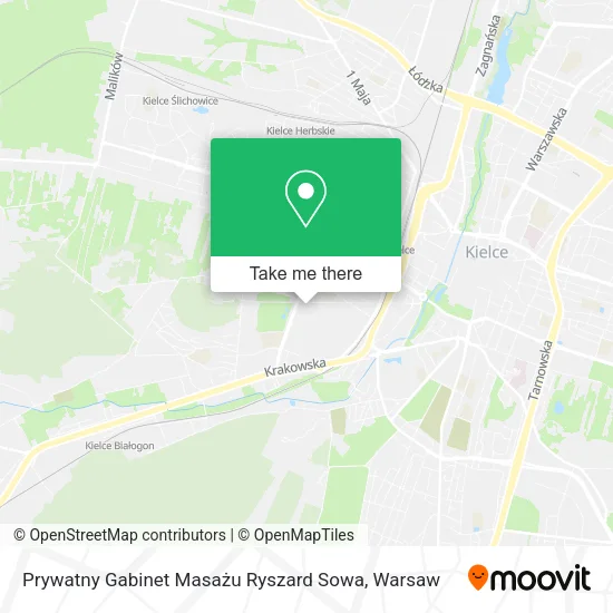 Карта Prywatny Gabinet Masażu Ryszard Sowa