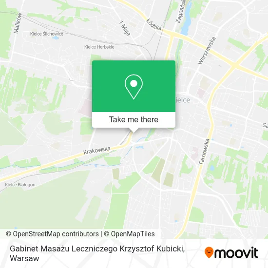 Карта Gabinet Masażu Leczniczego Krzysztof Kubicki