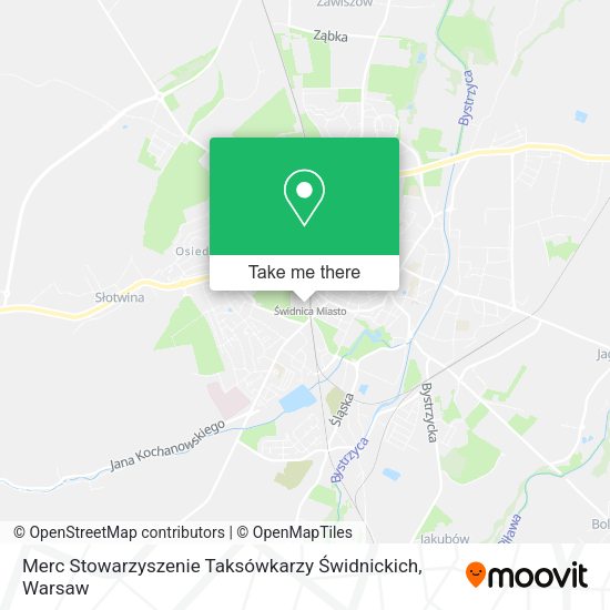 Merc Stowarzyszenie Taksówkarzy Świdnickich map