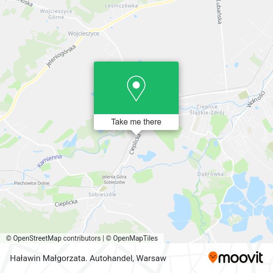 Haławin Małgorzata. Autohandel map