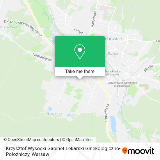 Krzysztof Wysocki Gabinet Lekarski Ginekologiczno-Położniczy map