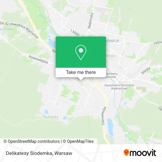 Карта Delikatesy Siodemka