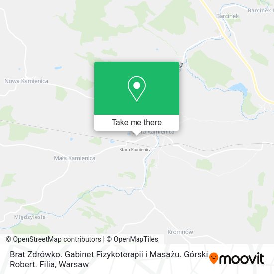 Brat Zdrówko. Gabinet Fizykoterapii i Masażu. Górski Robert. Filia map