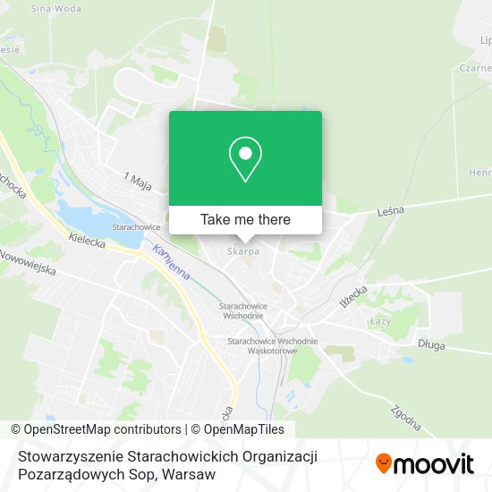 Stowarzyszenie Starachowickich Organizacji Pozarządowych Sop map