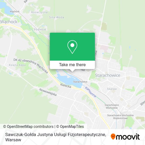 Sawczuk-Gołda Justyna Usługi Fizjoterapeutyczne map