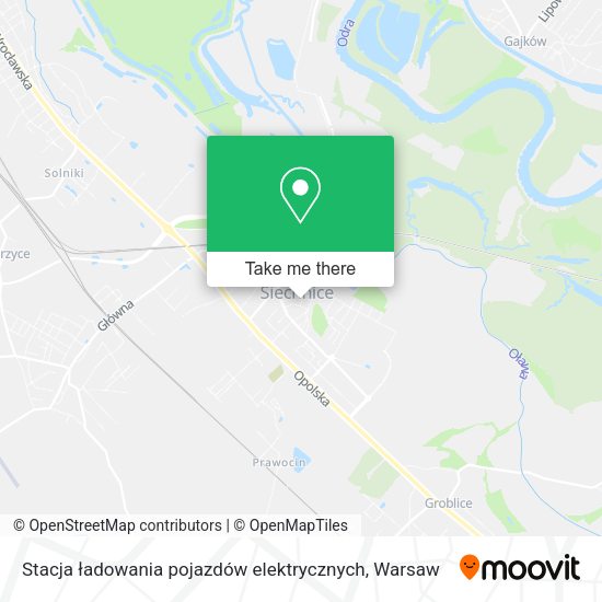 Stacja ładowania pojazdów elektrycznych map