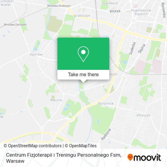 Centrum Fizjoterapii i Treningu Personalnego Fsm map