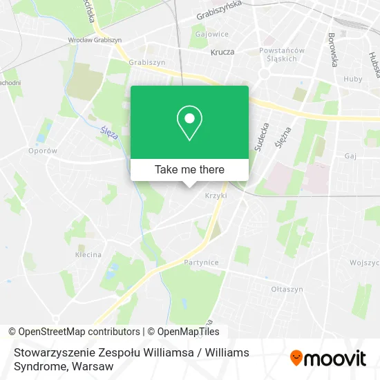 Карта Stowarzyszenie Zespołu Williamsa / Williams Syndrome