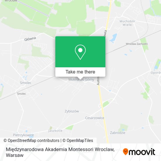 Карта Międzynarodowa Akademia Montessori Wroclaw