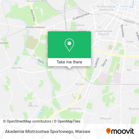 Akademia Mistrzostwa Sportowego map