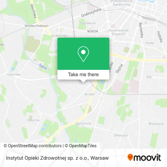 Карта Instytut Opieki Zdrowotnej sp. z o.o.