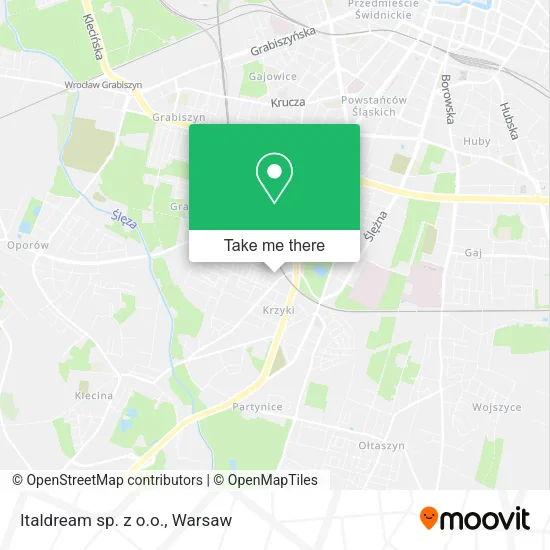 Карта Italdream sp. z o.o.