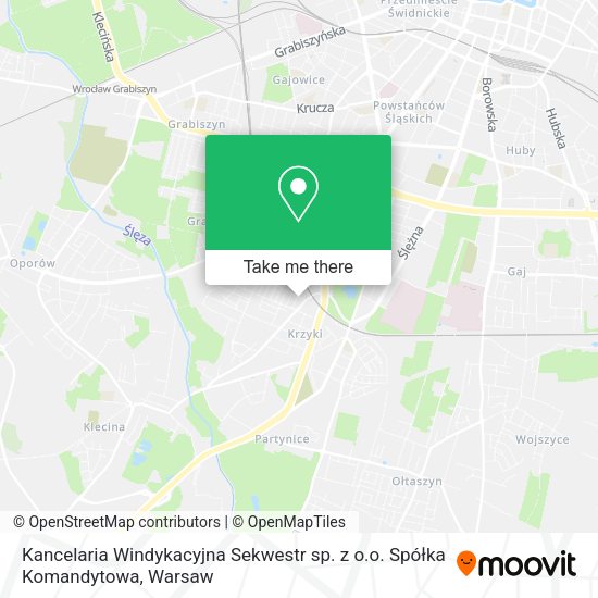 Kancelaria Windykacyjna Sekwestr sp. z o.o. Spółka Komandytowa map