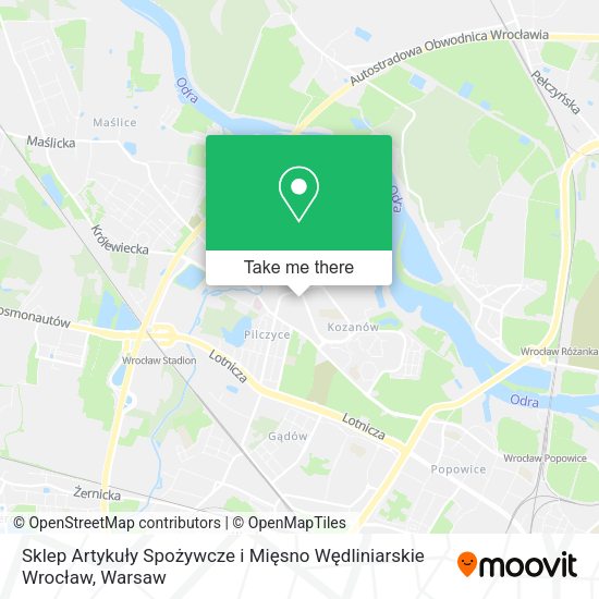 Sklep Artykuły Spożywcze i Mięsno Wędliniarskie Wrocław map