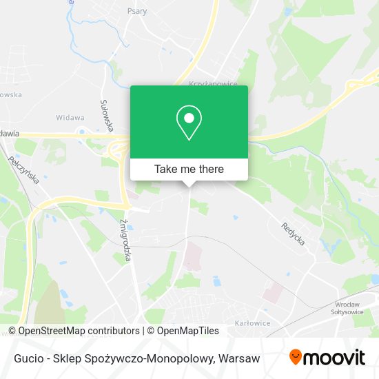 Gucio - Sklep Spożywczo-Monopolowy map