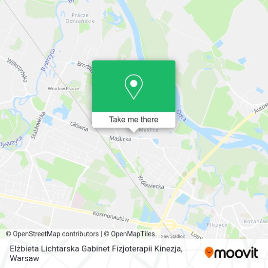 Elżbieta Lichtarska Gabinet Fizjoterapii Kinezja map